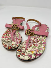 Gucci Shoes, Pink Floral GG Thong Sandals (size 36.5)