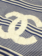 Chanel Blue & White Striped Cotton Shirt (size 42)