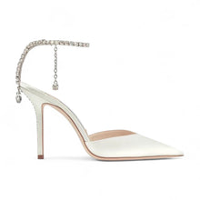 Jimmy Choo Shoes, Ivory Saeda 100 Embellished Pointed Toe Pumps (size 36)