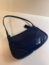 Burberry Bag, Blue Mini Patent Leather Pouchette