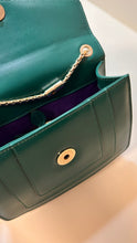 Bvlgari Bag, Emerald Green Calfskin Leather Serpenti Forever Crossbody