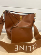 Celine Bag, Saddle Brown Smooth Calfskin Bucket 16 Bag