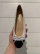 Chanel Shoes, Black & White Leather Ballet Flats (size 38)