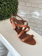 Manolo Blahnik Shoes, Brown Nappa Leather Sandals (size 39.5)