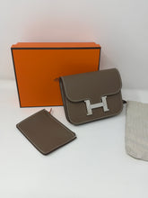 Hermès 2024 Étoupe Evercolor Calfskin Constance Slim Wallet