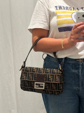 Fendi Bag, Tobacco Zucca Canvas Baguette