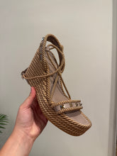 Valentino Shoes, Nude Rockstud Torchon 115mm Espadrille Sandals (size 38)