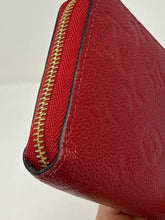 Louis Vuitton Red Empreinte Monogram Leather Zippy Wallet