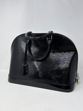 Louis Vuitton Bag, Black Epi Vernis Patent Leather Alma GM