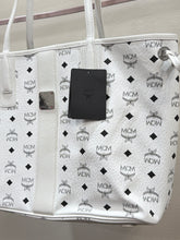 MCM Bag, White Leather Reversible Liz Medium Tote