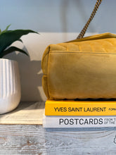 Saint Laurent Bag, Chartreuse Suede Y Quilted Monogram Medium Loulou Chain Satchel