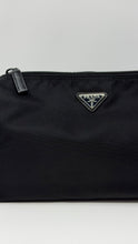 Prada Black Re-Nylon Necessaire Tessuto Nylon Large Pouch