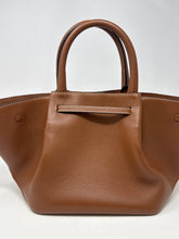 DeMellier Bag, Tan Midi New York Leather Tote Bag