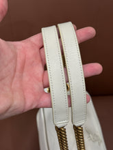 Saint Laurent Bag, Cream Lambskin Matelasse Monogram Medium Niki Chain Satchel