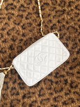 Chanel Bag, 1994 White Lambskin Leather Tassel Camera Crossbody
