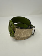 Gucci Green GG Canvas Belt (size 100)
