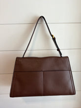 Leo et Violette Bag, Brown Grained Leather Le Daily Soft Laurence Shoulder Bag