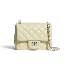 Chanel Bag, 2026 Cream Lambskin Quilted Leather Mini Square Flap Bag
