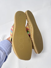 Jimmy Choo Shoes, Multicolor Raffia Sandals (size 40)