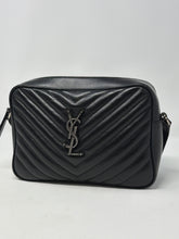 Saint Laurent Bag, Black Calfskin Matelasse Monogram Lou Camera Bag