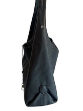 Henry Beguelin Bag, Black Intrecciato & Smooth Leather Hobo Bag