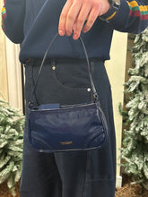 Burberry Bag, Blue Mini Patent Leather Pouchette