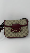 Gucci Bag, GG Supreme Monogram Horsebit 1955 Soft Small Shoulder Bag