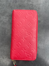 Louis Vuitton Red Empreinte Monogram Leather Zippy Wallet