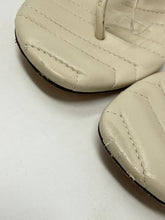 Gucci Shoes, Ivory GG Thong Heel Sandals (size 37.5)