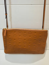 MCM Bag, Cognac Leather Klara Crossbody Pouch