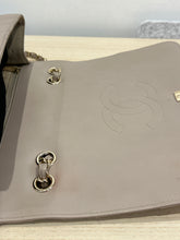 Chanel Bag, Taupe Calfskin Chevron Quilted Medium Statement Flap Bag