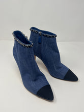 Chanel Shoes, Denim Cap Toe Short Boots (size 39)