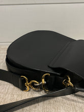 Chloé Bag, Black Calfskin & Suede Large Tess Crossbody Bag