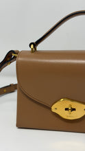 Mulberry Sable High Gloss Leather Small Lana Top Handle