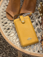 Coach Bag, Honey Leather Phone/Wallet Crossbody