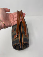 Fendi Bag, Striped Pequin Canvas & Leather Vintage Boston Bag