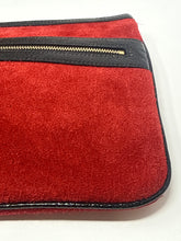 Gucci Bag, Red Ophidia GG Suede Leather Clutch