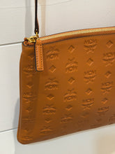 MCM Bag, Cognac Leather Klara Crossbody Pouch