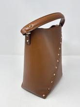 Valentino Bag, Tan Calfskin Rockstud Wispy Bucket Bag