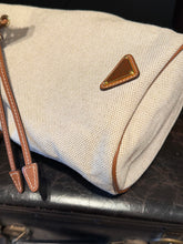 Prada Bag, Canvaz & Leather Pouch with Wristlet