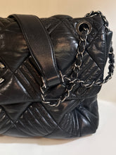 Chanel Bag, Black Lambskin Leather Quilted “In and Out” Maxi Shoulder Bag