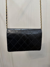 Chanel Bag, 2004 Black Glazed Calfskin Quilted Wallet on Chain