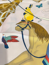 Hermès Rose Nacre Bleu Beige, Silk Story Scarf 90