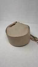 The Row Bag, Cream Pebbled Leather Drawstring Bucket Bag