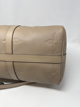 Louis Vuitton Bag, Tourterelle Empreinte Monogram Giant Keepall Bandouliere 45