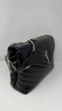 Saint Laurent Bag, Black Quilted Leather Loulou Medium Chain Bag