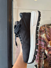 Prada Shoes, Black Allacciate 45mm Triangle Nylon Platform Sneakers (size 36.5)