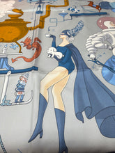 Hermès Blue Silk Tea for Two Scarf 90