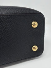 Louis Vuitton Bag, Black Taurillon Leather Capucines MM