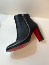 Christian Louboutin Shoes, Black Calfskin Telezip 85 Ankle Booties (size 41)